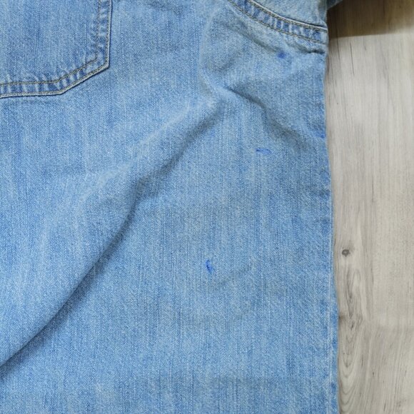 Levi's Denim Shirt Metal Buttons HAS FLAWS - Picture 5 of 15